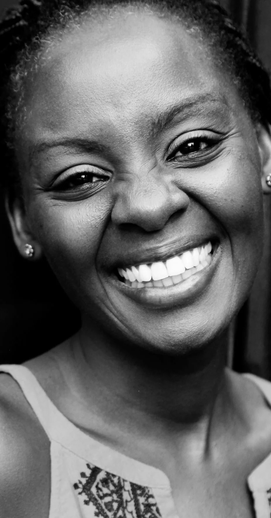 Wakanyi Hoffman Roshaunda smiling.